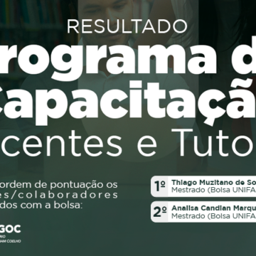 UNIFAGOC divulga resultado do Programa de Capacitação Docente para 2025