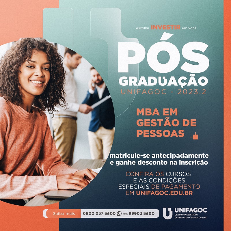 Pós-graduação UNIFAGOC: conheça o MBA em Gestão de Pessoas | Unifagoc