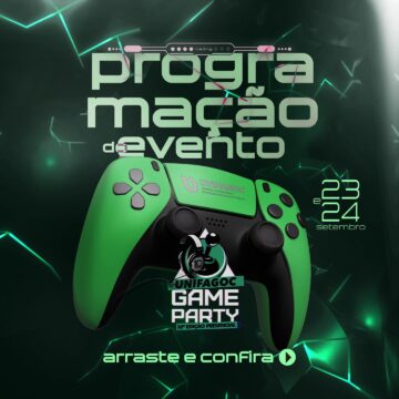 UNIFAGOC GAME PARTY divulga cronograma do evento que acontece neste fim de semana