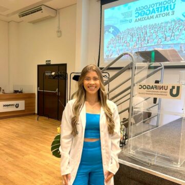 Aluna da Odontologia UNIFAGOC compartilha sua experiência acadêmica e a conquista de vaga em Clínica Odontológica ainda no primeiro ano de graduação