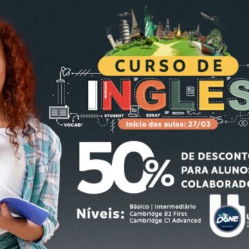 UNIFAGOC e Done: matrículas abertas para as turmas de inglês 2023. 50% de desconto para alunos e colaboradores