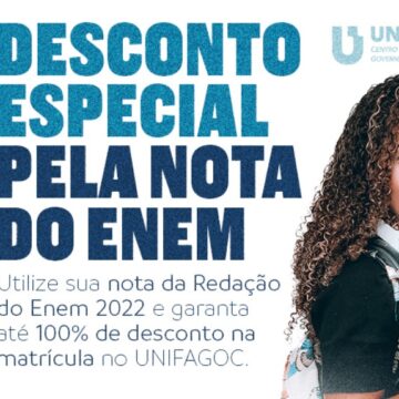 Enem 2022: saiba como utilizar sua nota e matricular-se com até 100% de desconto no UNIFAGOC