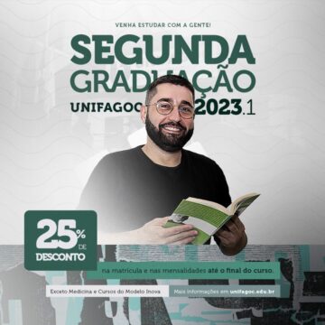 Portadores de diploma ganham 25% de desconto para cursar segunda graduação no UNIFAGOC