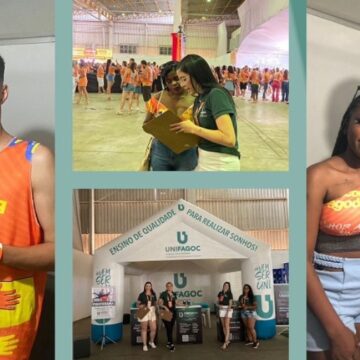UNIFAGOC leva dois alunos no camarim, sorteia ingressos e brindes no Encontro de Pagodeiros 2022