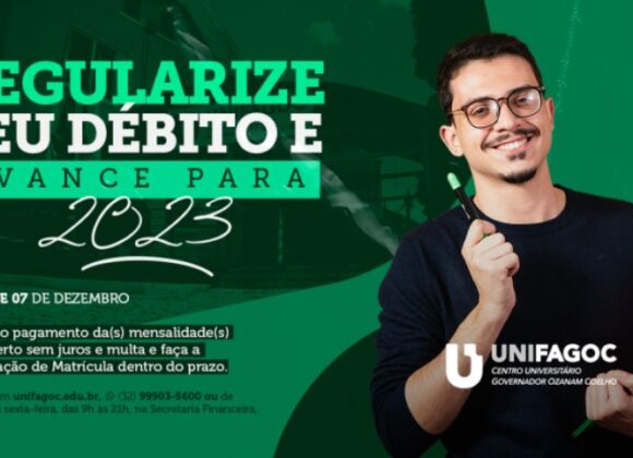 UNIFAGOC promove campanha para pagamento de débitos sem juros nem multa