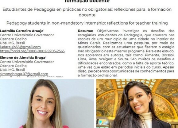 Egressa e professora da Pedagogia UNIFAGOC têm artigo publicado em revista científica
