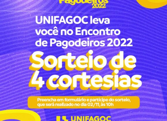UNIFAGOC sorteia ingressos e ida ao camarim do Encontro de Pagodeiros 2022