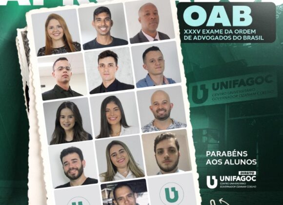 Alunos e egressos do Direito UNIFAGOC são aprovados no 35º Exame da OAB