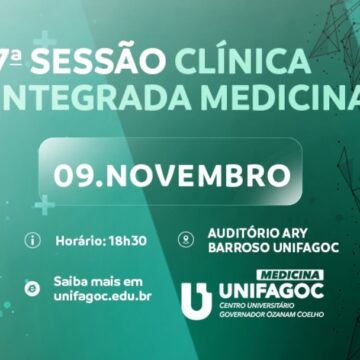7ª Sessão Clínica Integrada da Medicina UNIFAGOC acontece na próxima quarta (09)