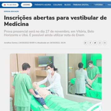 UNIFAGOC na mídia: curso de Medicina é destaque em portal Tribuna Online