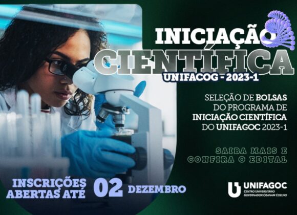 Programa de Iniciação Científica do UNIFAGOC abre inscrições para seleção de bolsas no dia 03/10