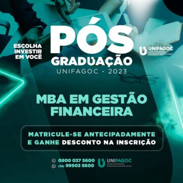Pós-graduação UNIFAGOC: Saiba mais sobre o curso de MBA em Gestão Financeira