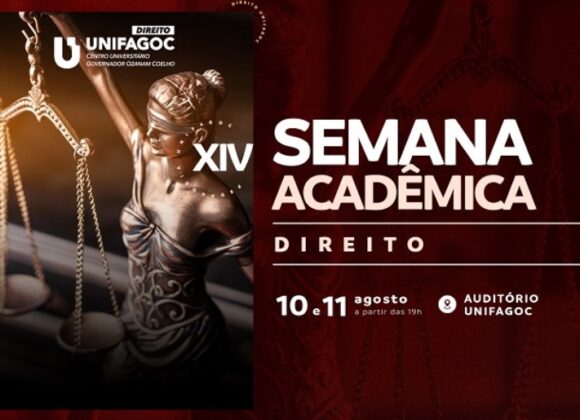 XIV Semana Acadêmica de Direito UNIFAGOC contará com oficinas e palestra; confira a programação