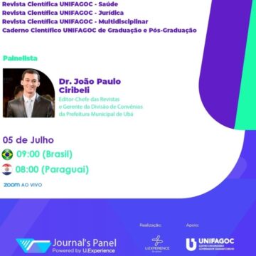 Professor da Instituição apresenta Revistas Científicas UNIFAGOC em evento internacional