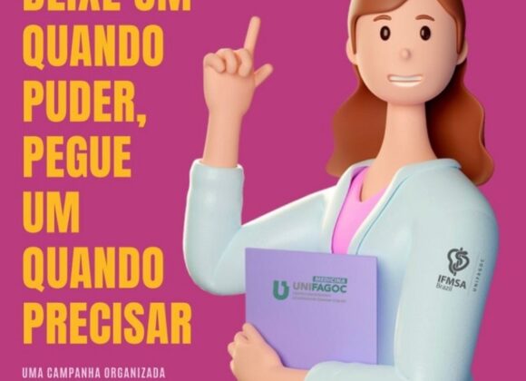 Comitê IFMSA UNIFAGOC promove campanha nos banheiros femininos da instituição