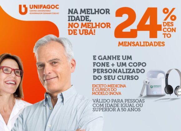 É sempre tempo de buscar conhecimento: programa Melhor Idade do UNIFAGOC oferece 24% de desconto