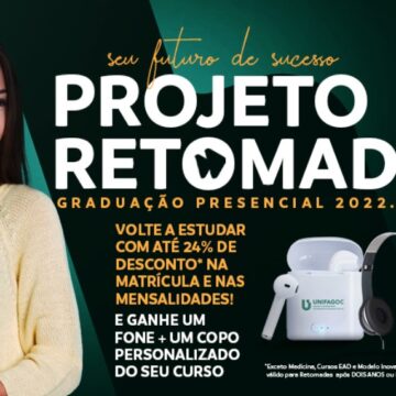 Pensando em retomar os estudos? O UNIFAGOC te ajuda; Conheça os descontos especiais do Projeto Retomada