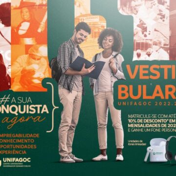 A sua conquista é agora: estão abertas as inscrições para o Vestibular 2022.2 do UNIFAGOC