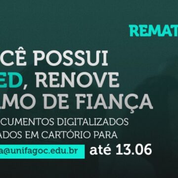 Alunos com Facred devem atualizar documentação de fiança