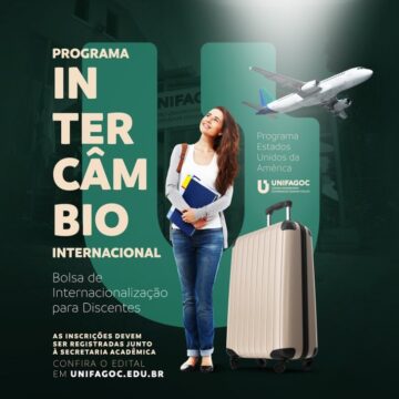Bolsa de Internacionalização: Programa de Intercâmbio Internacional do UNIFAGOC recebe inscrições