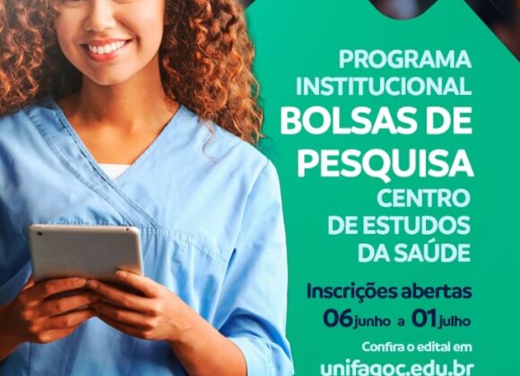Centro de Estudos da Saúde UNIFAGOC recebe inscrições para o Programa Institucional de Bolsas