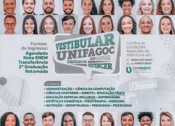 Orgulho em pertencer: UNIFAGOC abre inscrições para Vestibular do segundo semestre de 2023