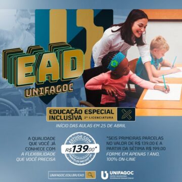 Avance mais uma etapa em sua carreira profissional: EAD de Educação Especial Inclusiva do UNIFAGOC está com matrículas abertas