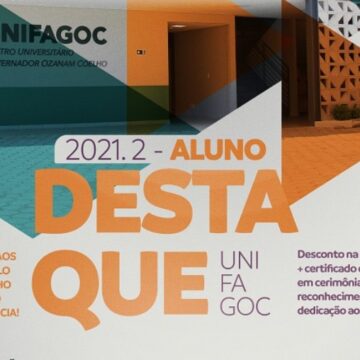 Premiação Aluno Destaque UNIFAGOC será realizada neste sábado; conheça os selecionados