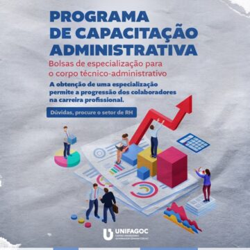 UNIFAGOC divulga edital do Programa de Capacitação Administrativa