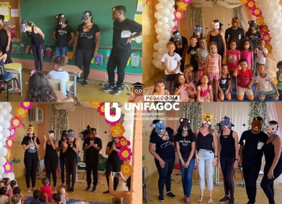 Alunos do curso de Pedagogia UNIFAGOC realizam novo evento de contação de histórias em escola de Ubá