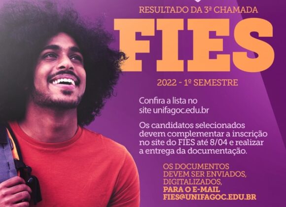 UNIFAGOC divulga a 3ª chamada do FIES: candidatos devem complementar a inscrição até 8/04