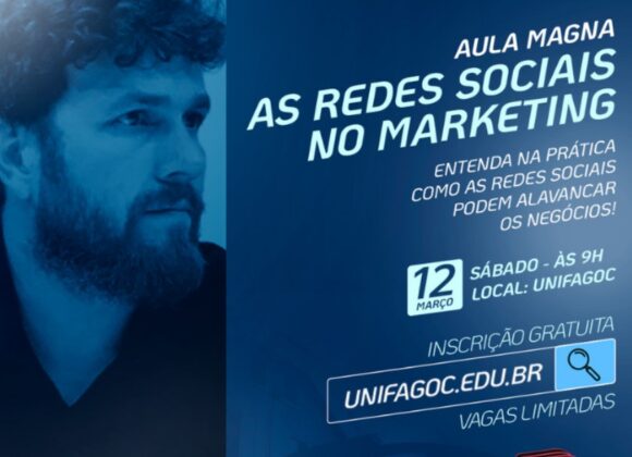 Redes Sociais no Marketing é tema de aula gratuita neste sábado no UNIFAGOC