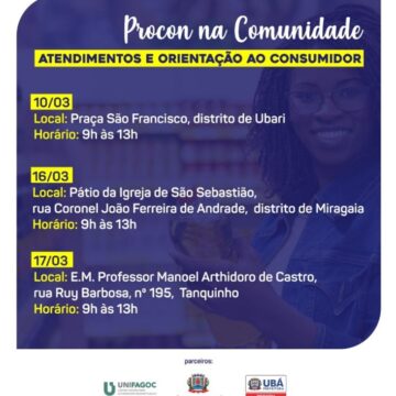 PROCON na comunidade: alunos do Direito UNIFAGOC levarão atendimentos e orientações a consumidores