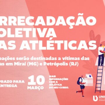 Atléticas do UNIFAGOC se unem para campanha em prol de vítimas das chuvas