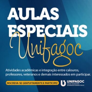 UNIFAGOC realiza Aulas Especiais a partir da próxima segunda-feira (14)