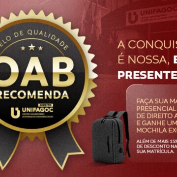 UNIFAGOC lança ação promocional para matrículas no curso de Direito