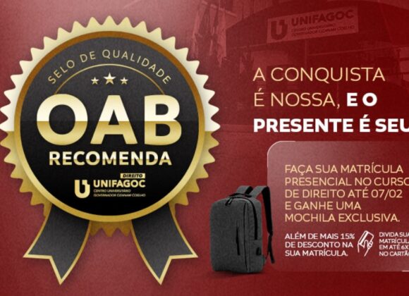 UNIFAGOC lança ação promocional para matrículas no curso de Direito