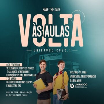Volta às aulas UNIFAGOC 2022.1 já tem data marcada