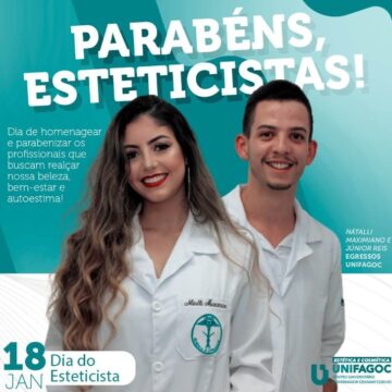 Dia do Esteticista: egressos do UNIFAGOC falam sobre início da carreira profissional