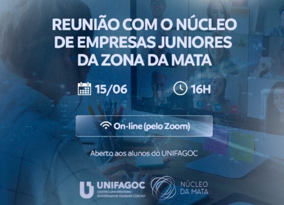 UNIFAGOC promove reunião entre alunos e Núcleo de Empresas Juniores da Zona da Mata na próxima semana