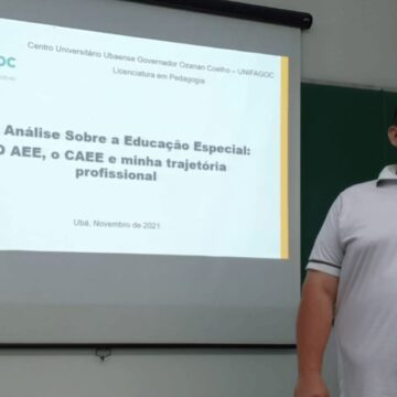 Ex-aluno fala sobre experiência com Inclusão para estudantes de Pedagogia
