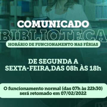 Biblioteca UNIFAGOC tem novo horário de funcionamento nas férias