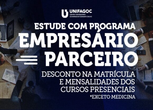 Estude com desconto no UNIFAGOC por meio do programa Empresário Parceiro