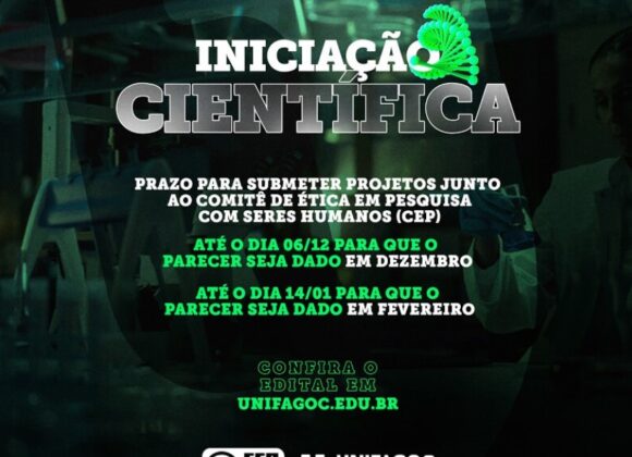 CEP e CEUA irão emitir parecer em dezembro para projetos de Iniciação Científica enviados até 06/12