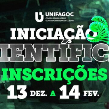 Iniciação Científica UNIFAGOC: programa abre inscrições para seleção de bolsas dia 13/12