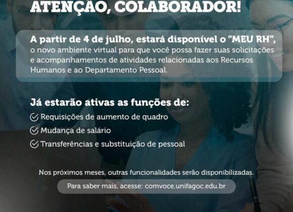 UNIFAGOC disponibiliza novo ambiente virtual do RH para colaboradores