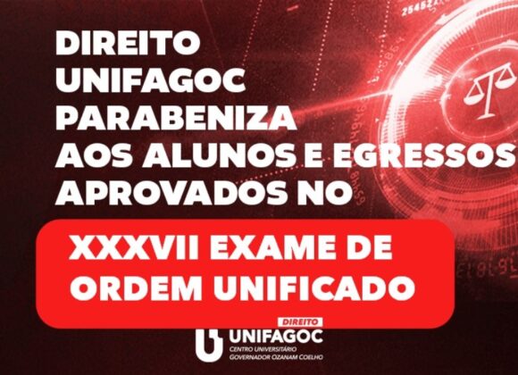 Alunos e egressos do Direito UNIFAGOC são aprovados no 37º Exame da OAB