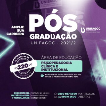 Aprimore sua carreira com o curso de pós-graduação em Psicopedagogia Clínica e Institucional do UNIFAGOC