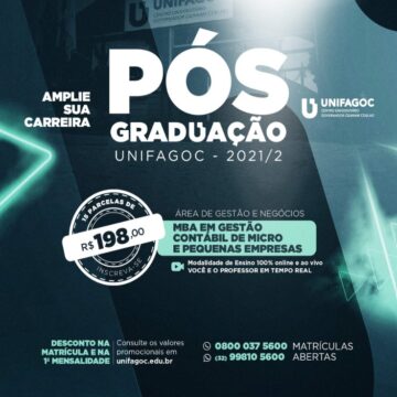 Conheça o MBA Em Gestão Contábil para Micro e Pequenas Empresas do UNIFAGOC