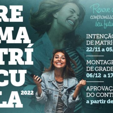 Processo de Rematrícula do UNIFAGOC para 2022 já está disponível no SIGA